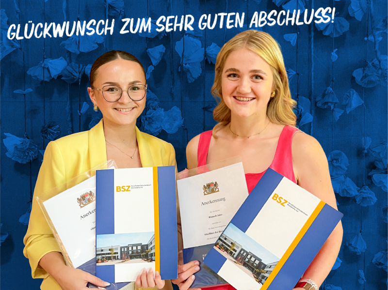 Sehr gute Abschlussnoten für unsere Auszubildenden